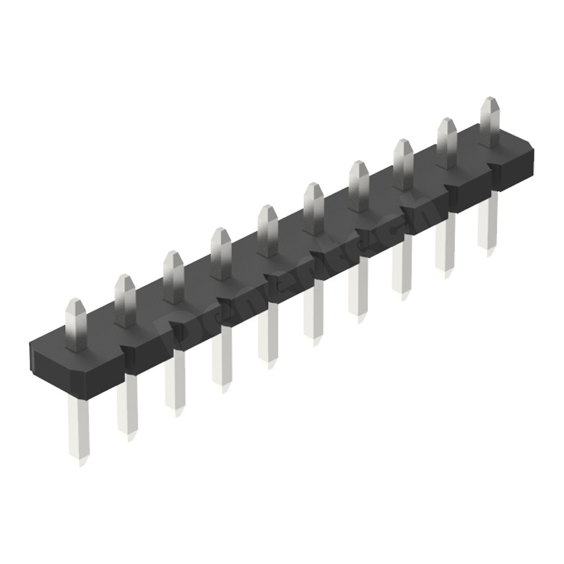 Denentech 5.08mm pin header single row straight  pcb pin header connector pin header