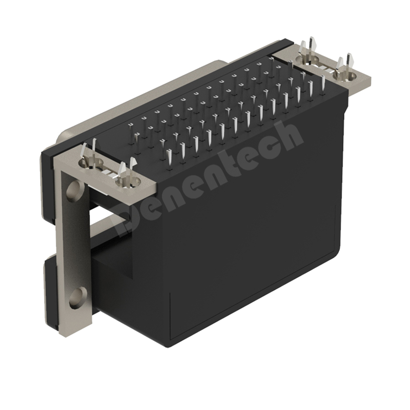 Denentech Factory direct sales D-SUB dual port DR 25P female to 25P female d-sub connector double 25pin d-sub connector