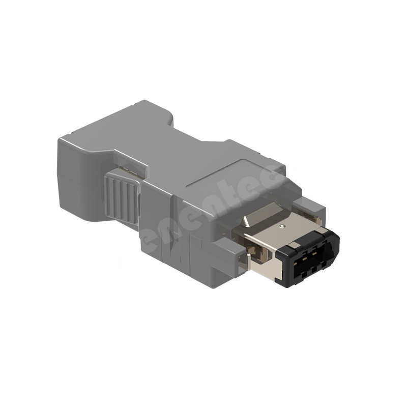 Denentech factory sales servo connector 6P male servo drive plug-in connector CN3 1394 SM- 6Pin 6E encoder plug