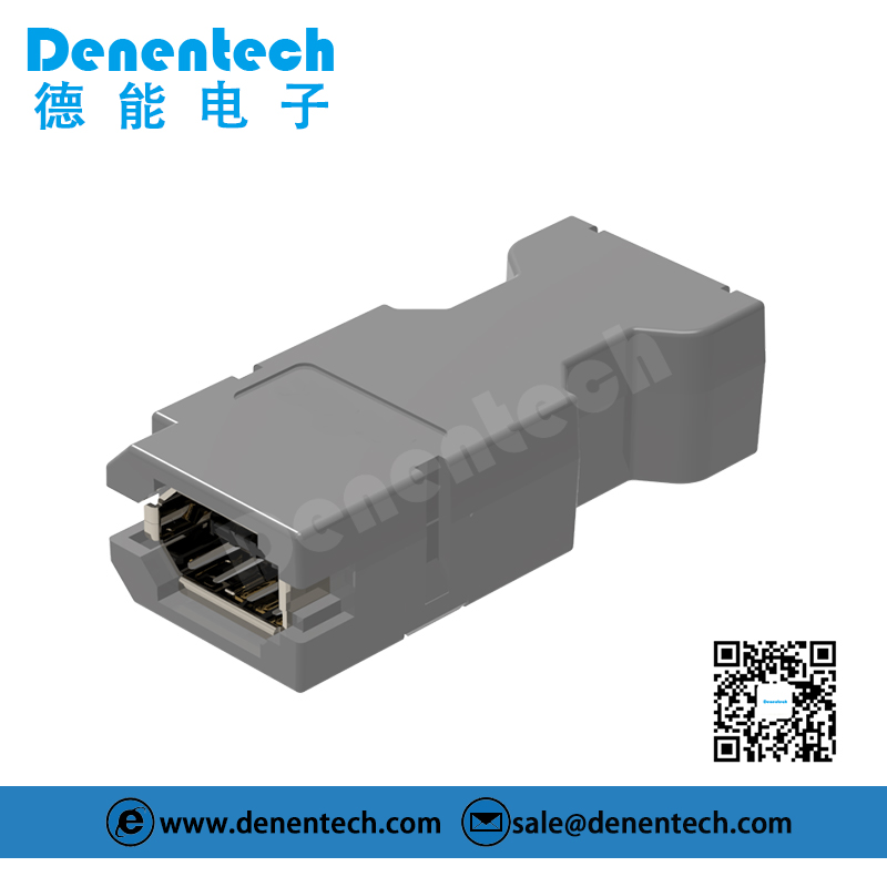 Denentech高质量1394-6P母座伺服连接器