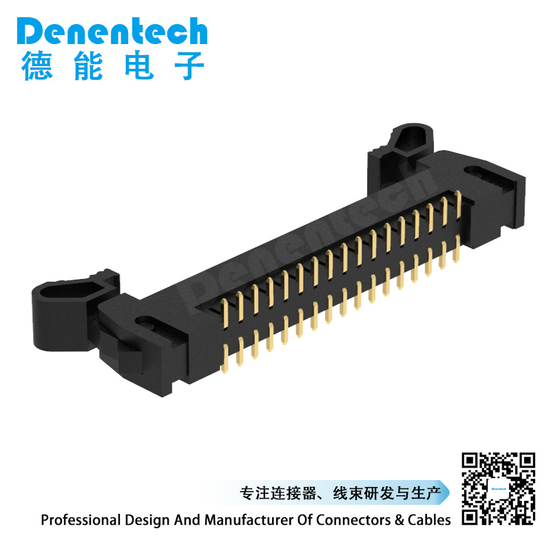 Denentech factory custom 2.00MM ejector header H17.0 straight SMT black ejector connector
