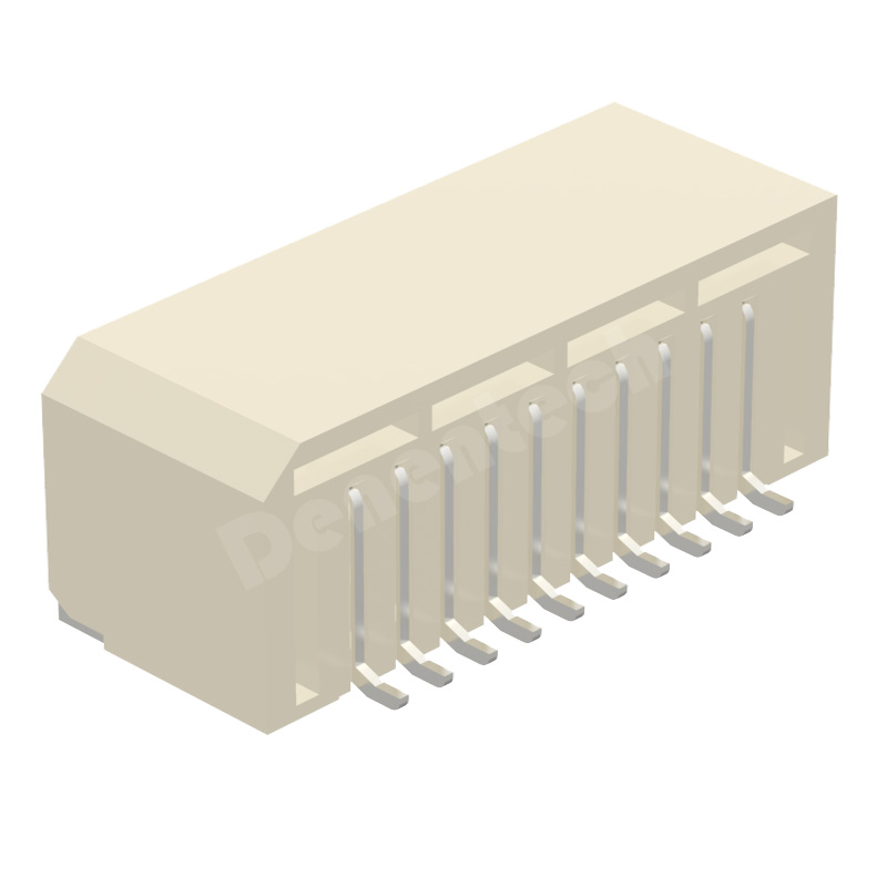 Denentech H3.9MM dual row right angle SMT 5 pin harness connector 1.00mm wafer connector in stock