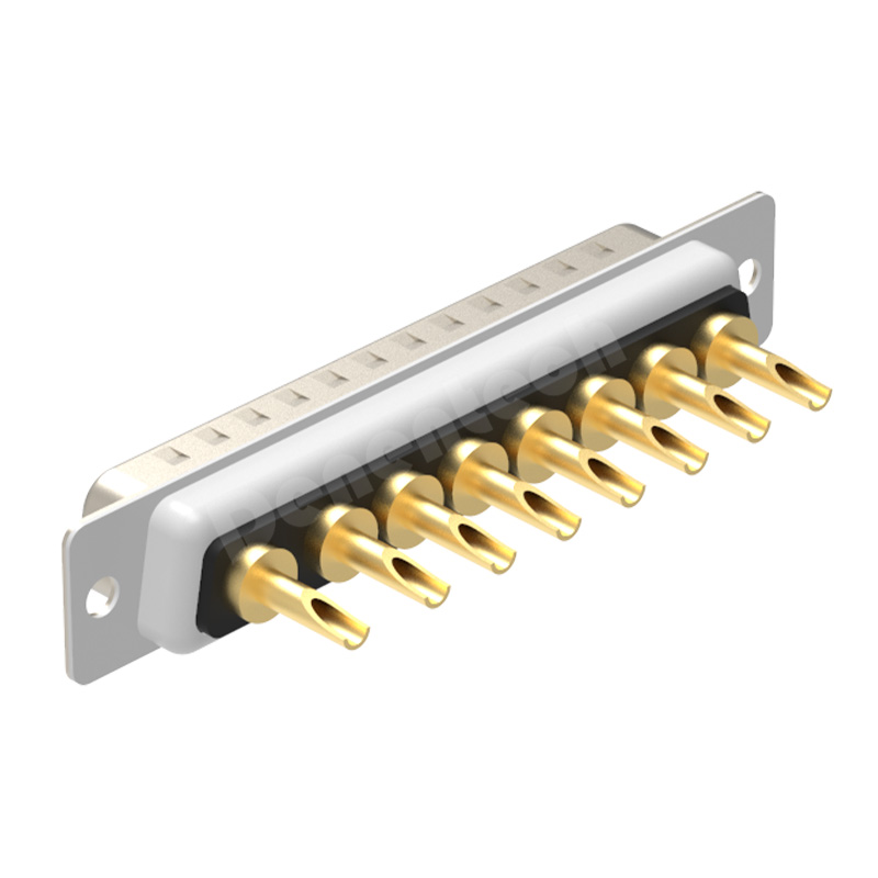 Denentech Gold plated 8W8 high power DB connector male waterproof power connector solder d-sub connector