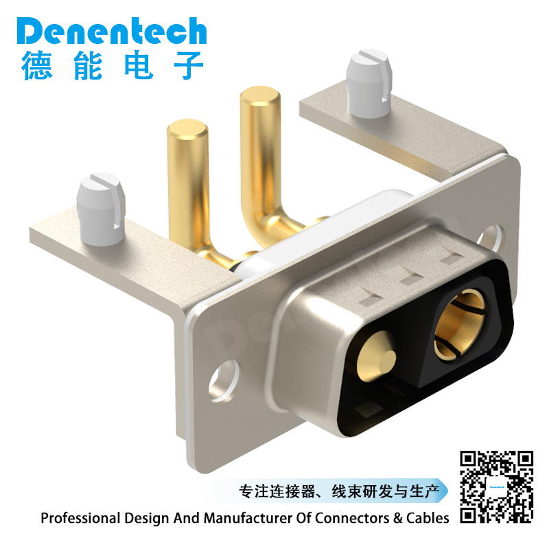 Denentech connector manufacturer 2W2 high power DB connector male to female DIP power connector plug 2 pin D-sub power connector