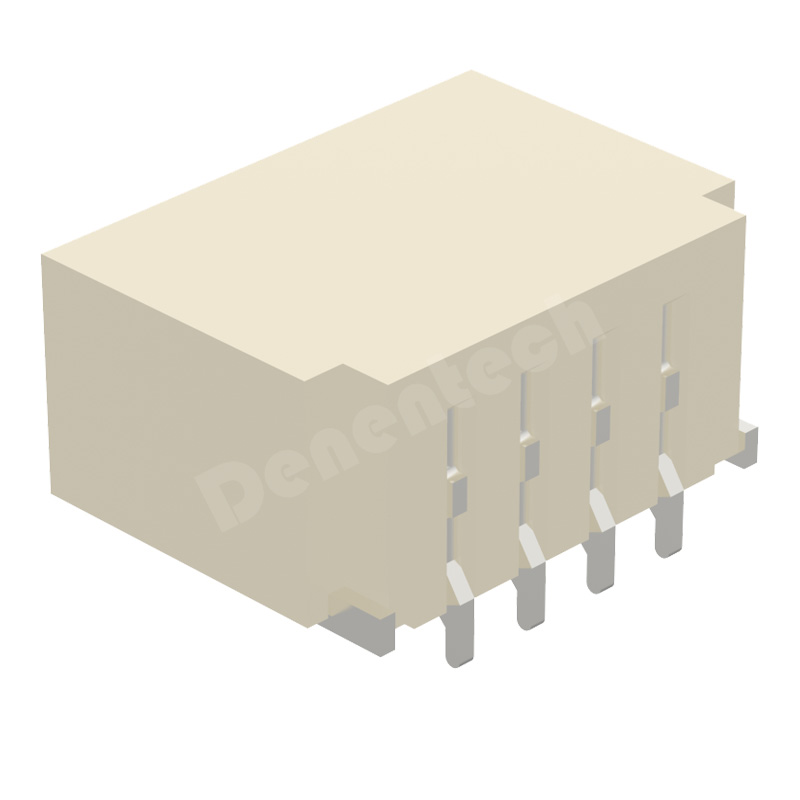 Denentech H4.3MM single row straight SMT 1.00mm pcb wafer Wire-to-board connector