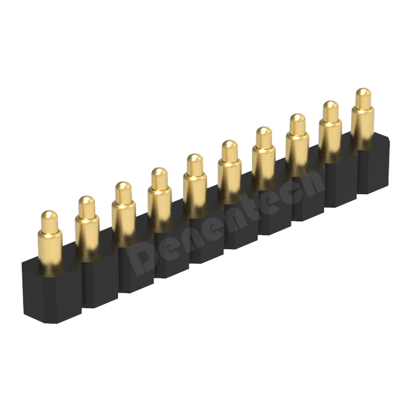 Denentech Promotional products 3.0MM H4.0MM single row male straight SMT pogo pin connector