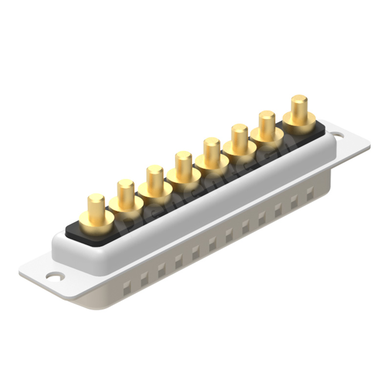 Denentech Solid pin gold-plated 8W8 high power DB connector male straight DIP power supply connector d-sub connector