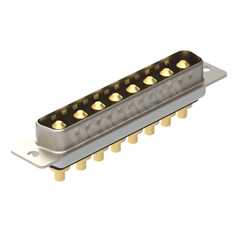 Denentech Solid pin gold-plated 8W8 high power DB connector male straight DIP power supply connector d-sub connector