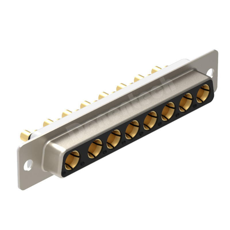 Denentech high quality 8W8 high power DB connector female straight DIP power connector plug d-sub connectors