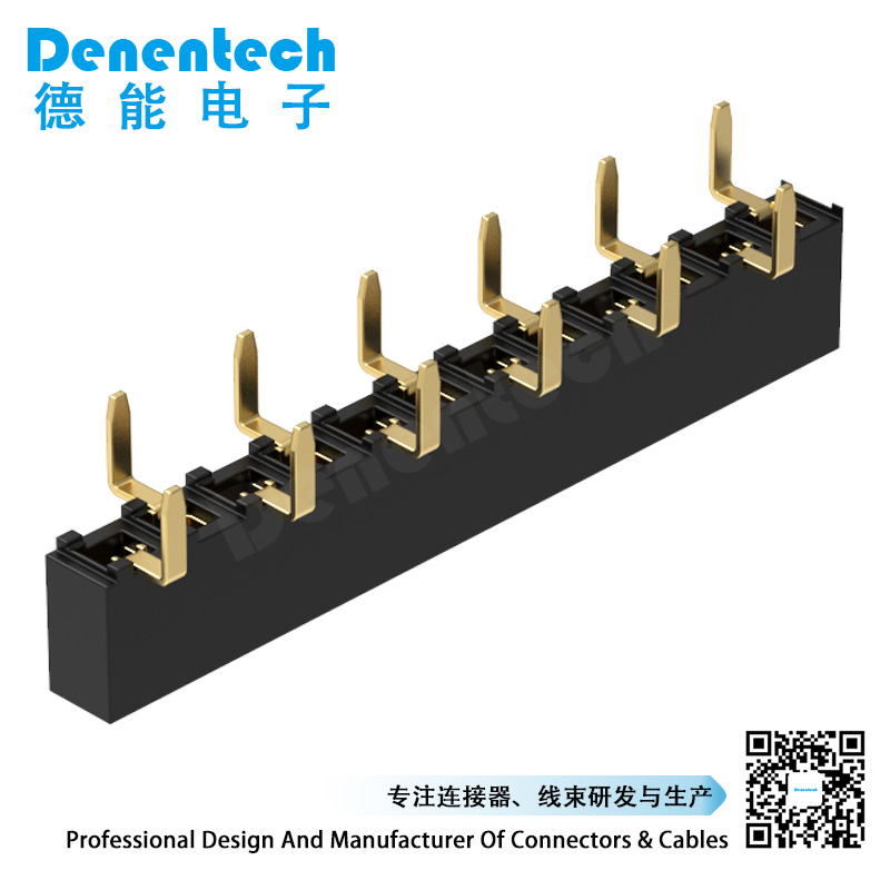 Denentech factory directly supply 2.54MM female header H5.0MM single row straight button entry DIP female header