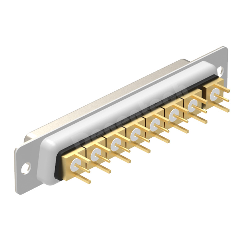 Denentech Industrial power supply gold-plated connector 8W8 high power DB connector female coaxial straight DIP pcb power connector d-sub connectors