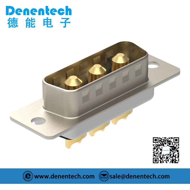 Denentech Source manufacturer 3W3 high power DB connector male solder d-sub connector waterproof power supply connector high power connector