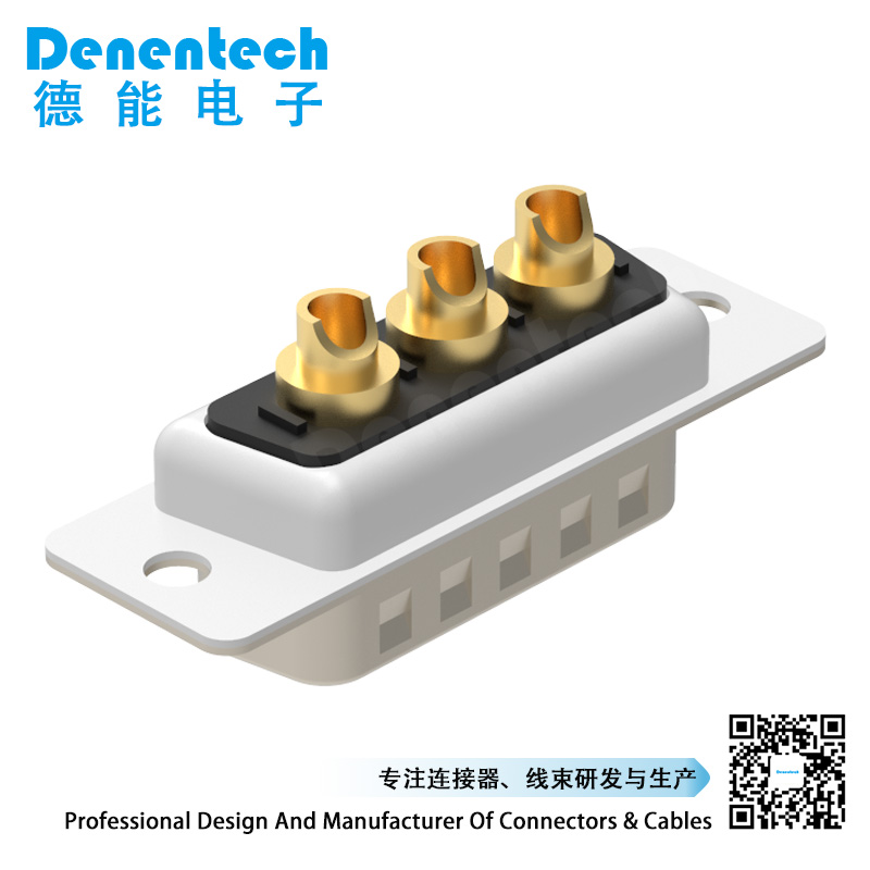 Denentech Source manufacturer 3W3 high power DB connector male solder d-sub connector waterproof power supply connector high power connector