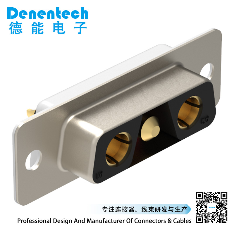 Denentech Solder D-sub 3W3 high power DB connector female to male solder d-sub connector waterproof high power connector