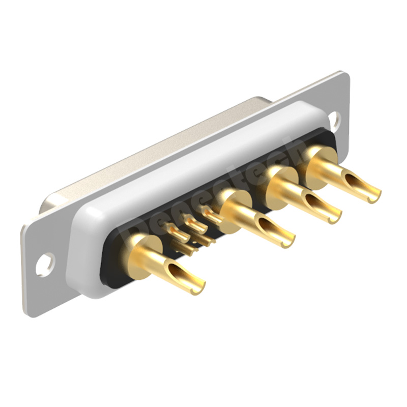 Denentech customizable D-sub 9W4 high power DB connector female solder d-sub connector custom power connectors