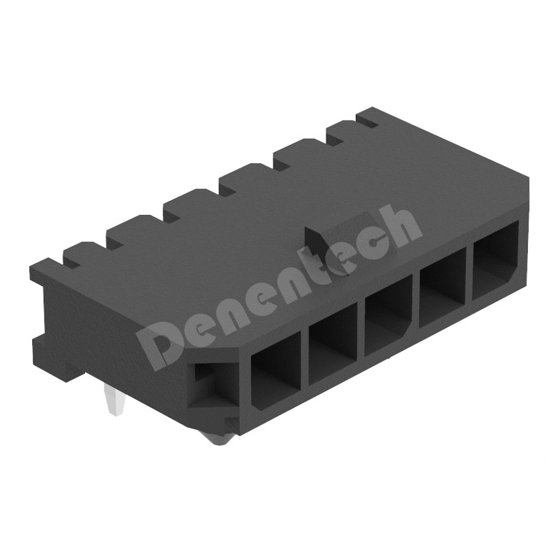 Denentech single row right angle DIP 3.00mm wafer Wire to-Board connector