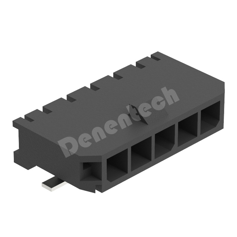 Denentech single row right angle SMT 3.0mm 4 pin wafer Wire to-Board connector