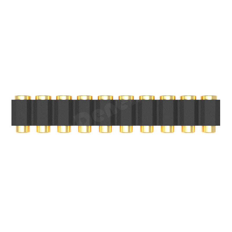 Denentech规格齐全探针2.00MM弹簧针H4.0双排母座180度SMT平面