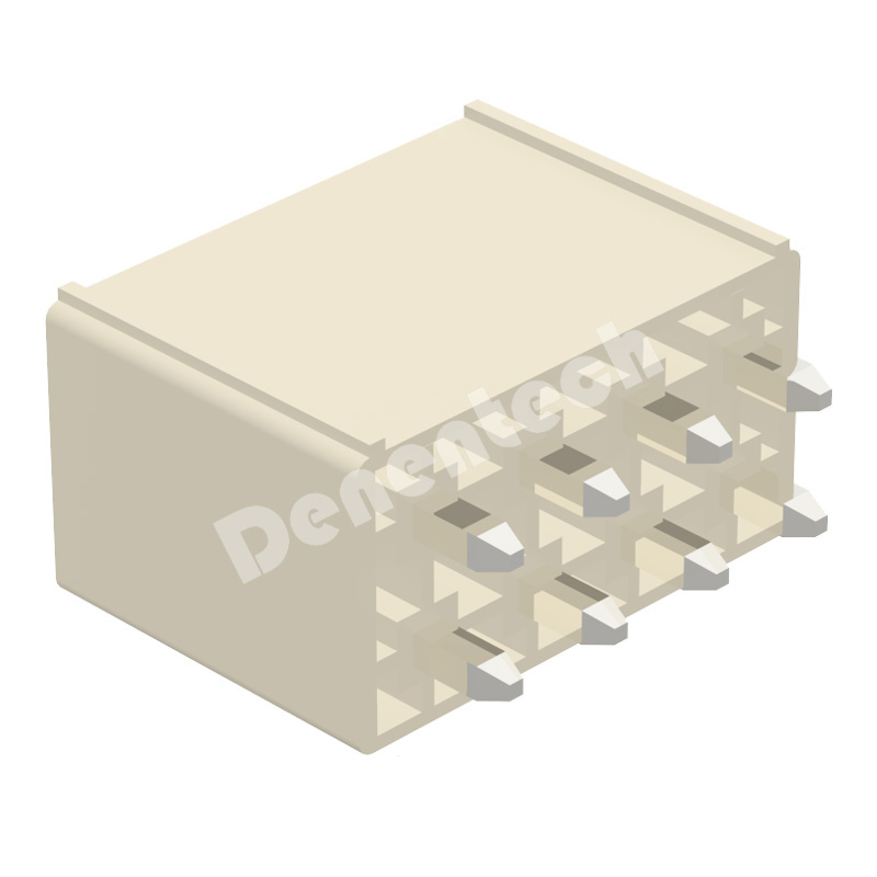 Denentech ATX dual row straight DIP 4.20mm pcb wafer housing connectors