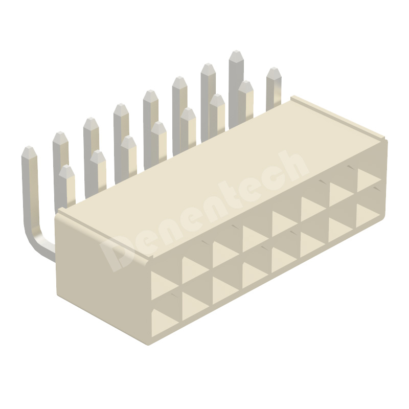 Denentech dual row right angle-1 DIP 4.20mm dual row female wafer wire to wire connectors