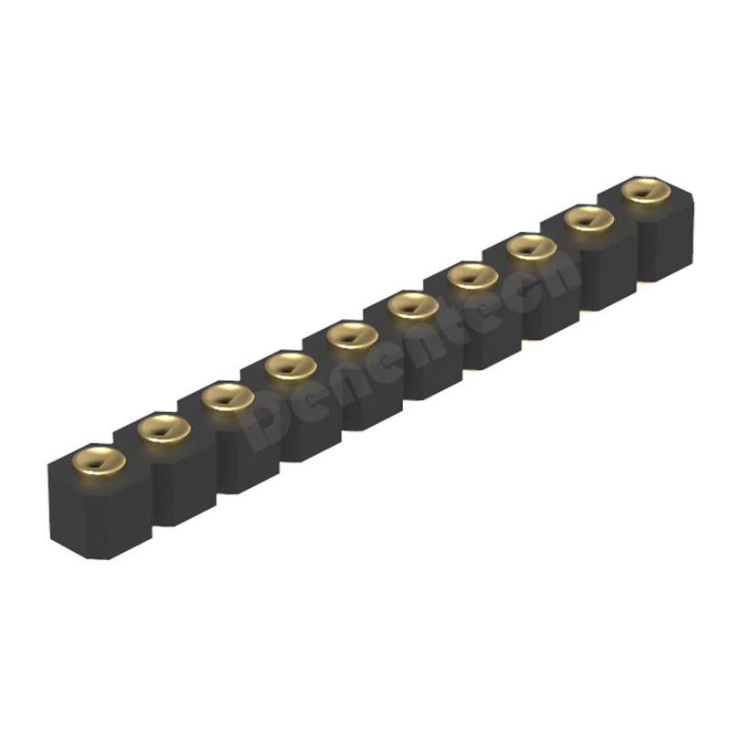 Denentech product available 3.0MM H2.5MM single row concave female straight SMT pogo pin