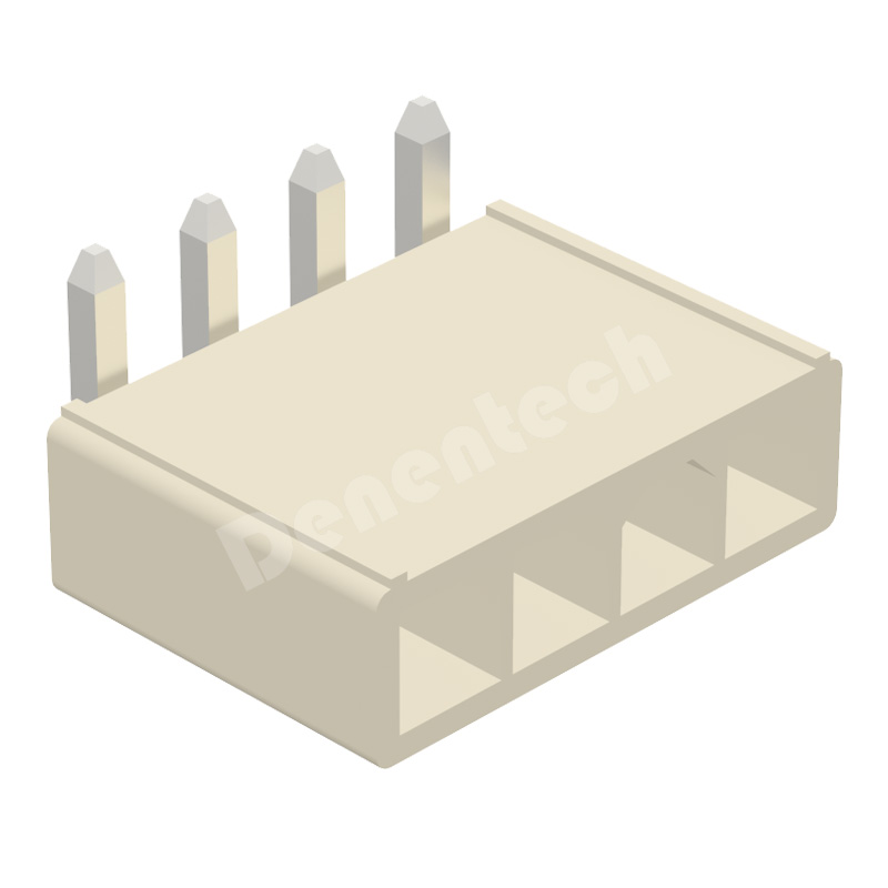 Denentech single row right angle 4.20mm board smd wafer connector