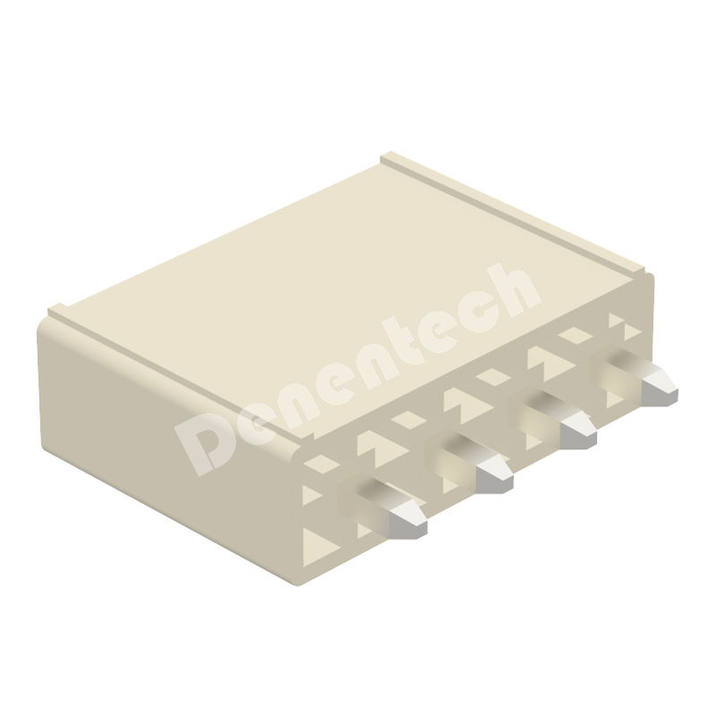 Denentech single row straight 4.20mm board  wafer connector header