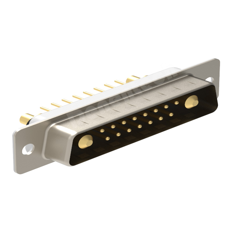 Denentech High quality D-sub 17W2 high power DB connector male straight DIP 17 pin power connector pcb d-sub connector