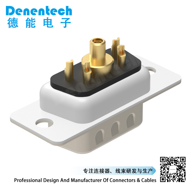 5W1 high power DB connector coaxial contact male solder d-sub connector high power connectors