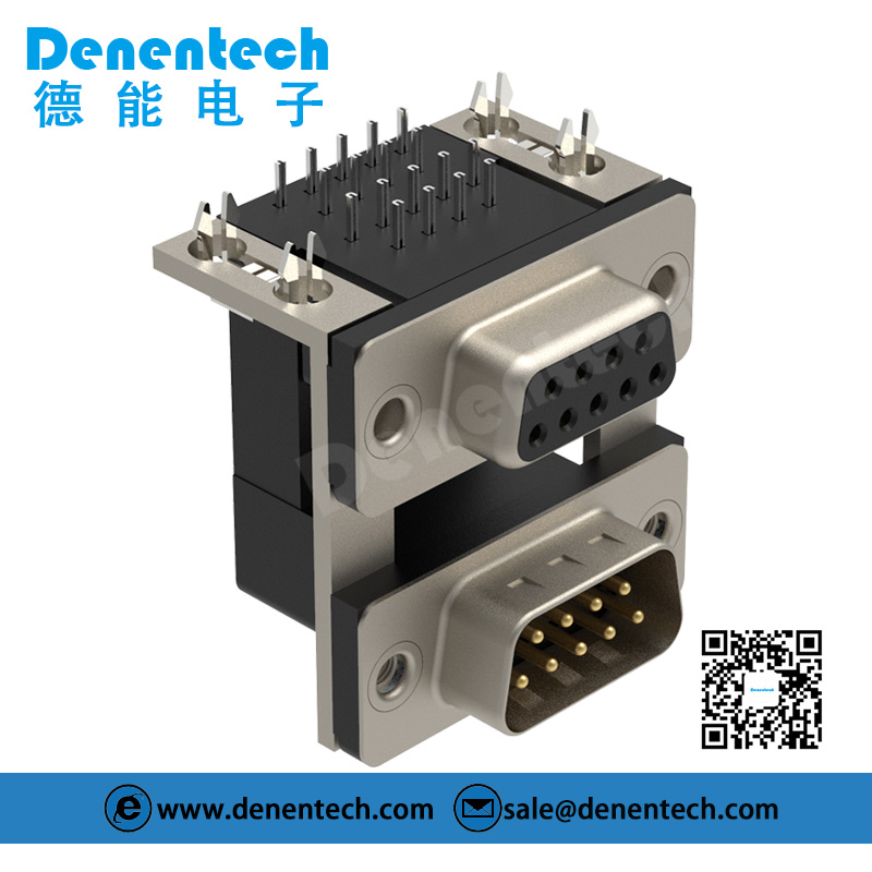 Denentech high quality D-SUB dual port 9P male to 9P female d-sub ...