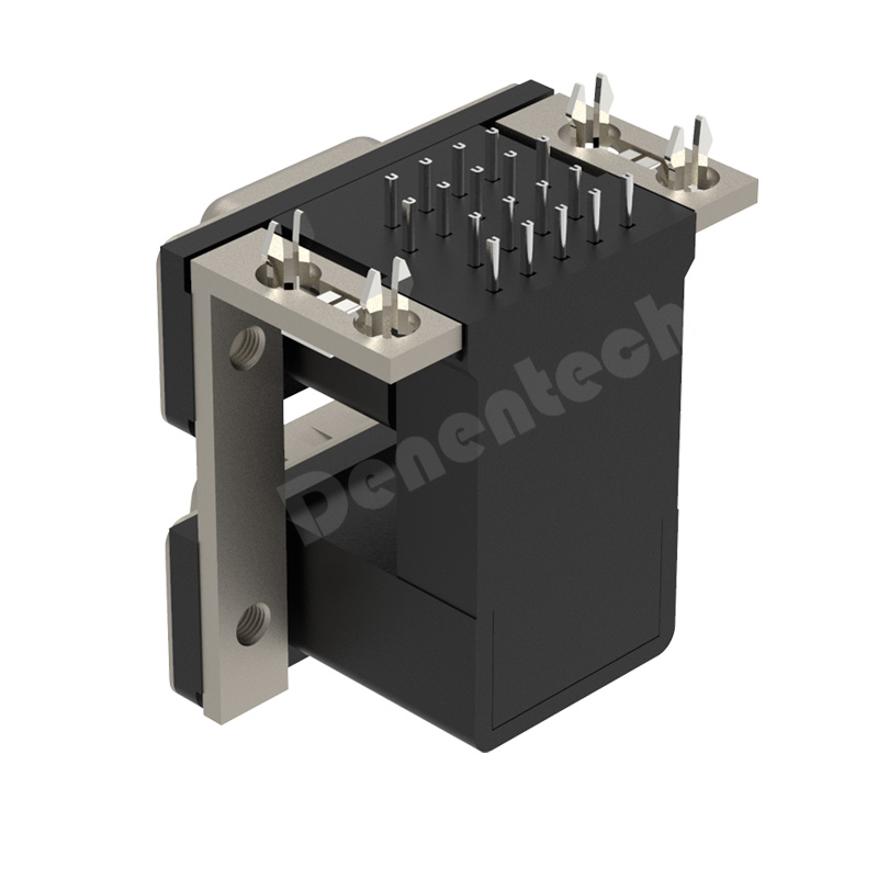 Denentech high quality D-SUB dual port 9P male to 9P female d-sub connector double d-sub connectors