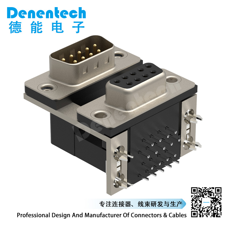 Denentech high quality D-SUB dual port 9P male to 9P female d-sub ...