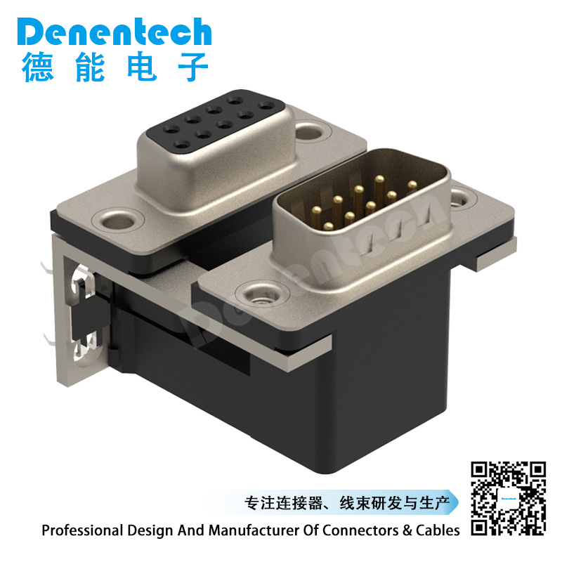 Denentech high quality D-SUB dual port 9P male to 9P female d-sub ...