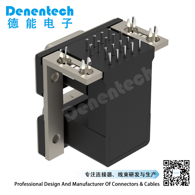 Denentech high quality D-SUB dual port 9P male to 9P female d-sub connector double d-sub connectors