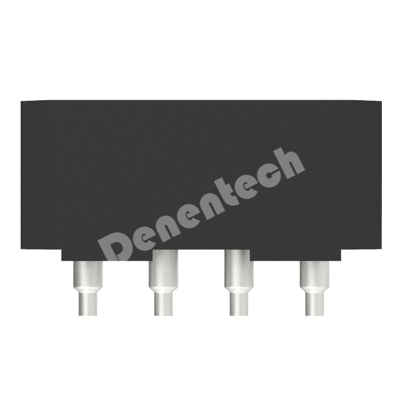 Denentech 4P single row right angle straight (solid pin) 5.08MM wafer Wire to-Board connector