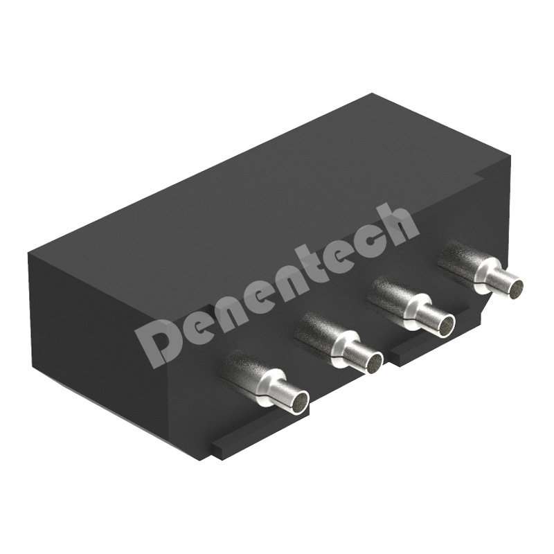 Denentech 4P single row right angle straight (hollow pin) 5.08MM wafer Wire to-Board connector