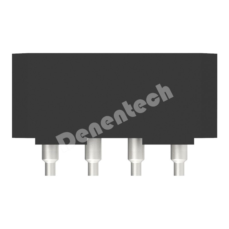 Denentech 4P single row right angle straight (hollow pin) 5.08MM wafer Wire to-Board connector