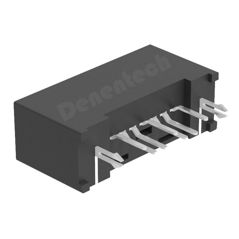 Denentech factory directly supply SATA 7P Male Starght Dual Row DIP Type L sata hdd hard drive connector