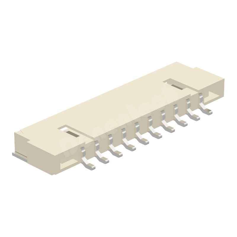 Denentech 1.25MM JAE H1.85MM single row right angle SMT 1.25mm pcb wafer female connector