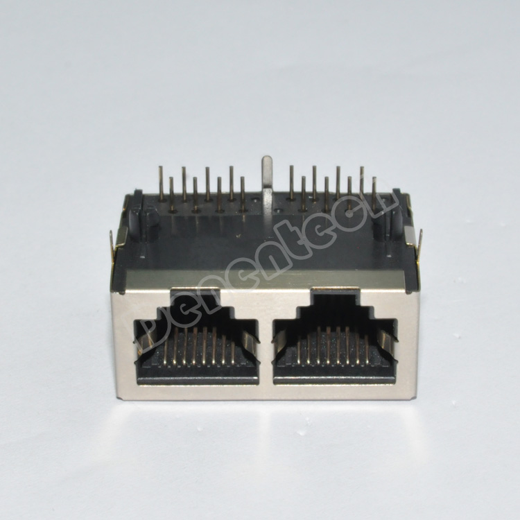 Denentech RJ45 Female Connector 10P8C 1X2Pin L21 Network Part rj45 network Ethernet RJ45 Socket Connector