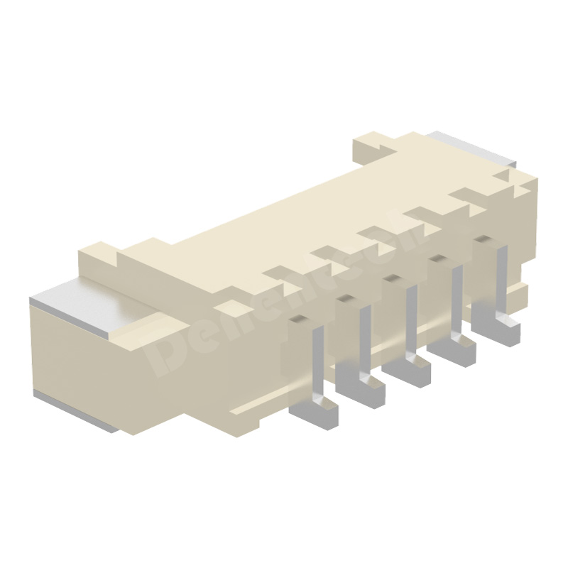 Denentech high quality WX single row right angle SMT 1.25MM 4 pin pcb wafer connector