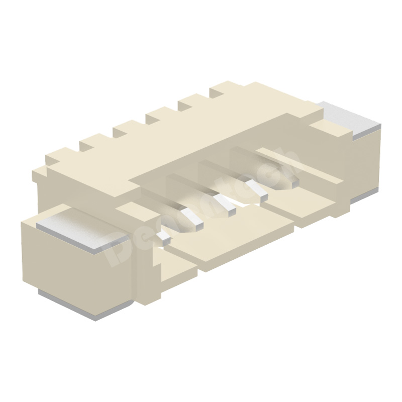 Denentech high quality WX single row right angle SMT 1.25MM 4 pin pcb wafer connector