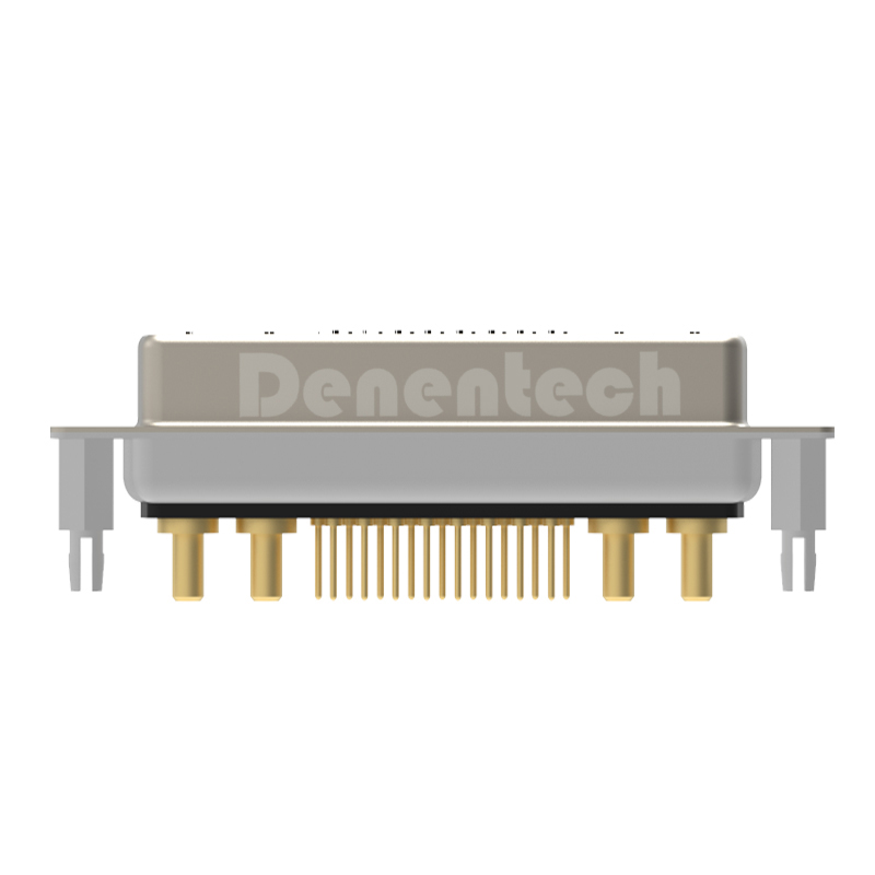 Denentech Industrial grade solid pin 21W4 high power DB connector female straight DIP pcb power supply connectors d-sub connector