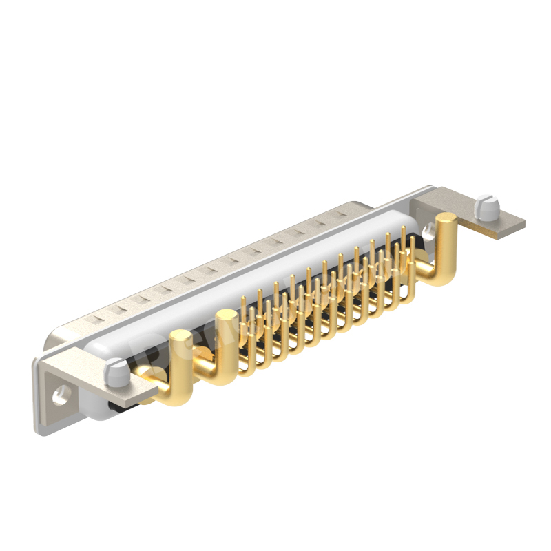 Denentech Factory direct sales 25W3 high power DB connector male right angle DIP high current power connector pcb d-sub connector