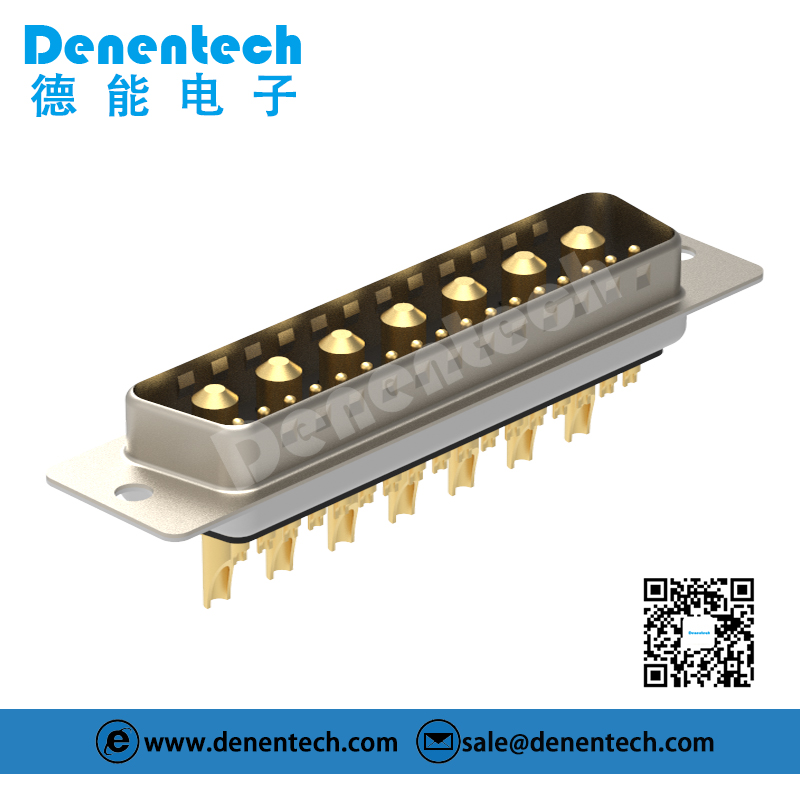 Denentech Professional production factory D-sub 24W7 high power DB connector male pcb power supply connectors solder d-sub connector