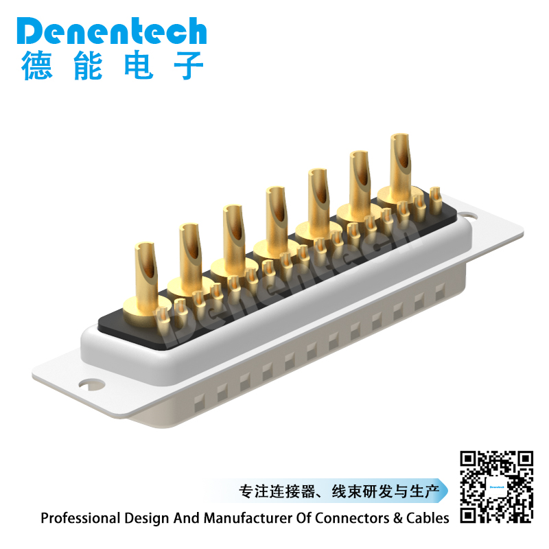 Denentech Professional production factory D-sub 24W7 high power DB connector male pcb power supply connectors solder d-sub connector