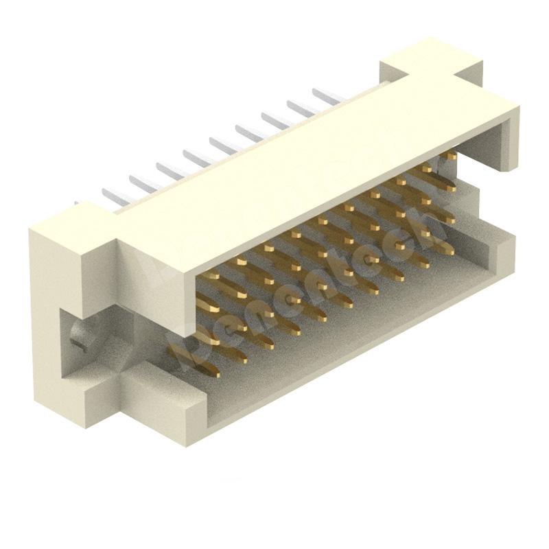 Denentech Professional manufacturer 2.54MM four row male straight DIP DIN41612 connector