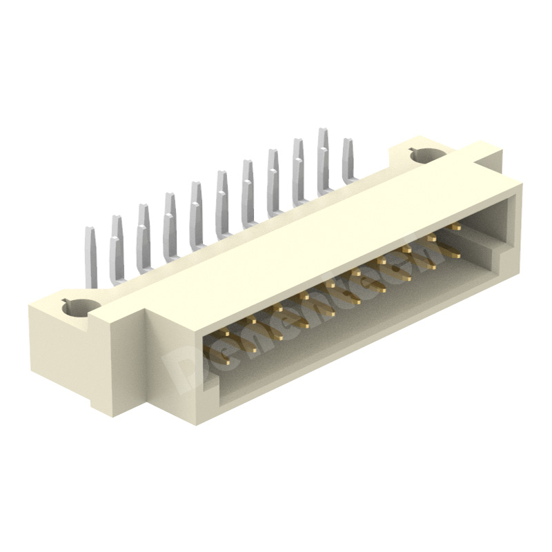 Denentech high quality product 2.54MM dual row male right angle DIP DIN41612 Connector for sale