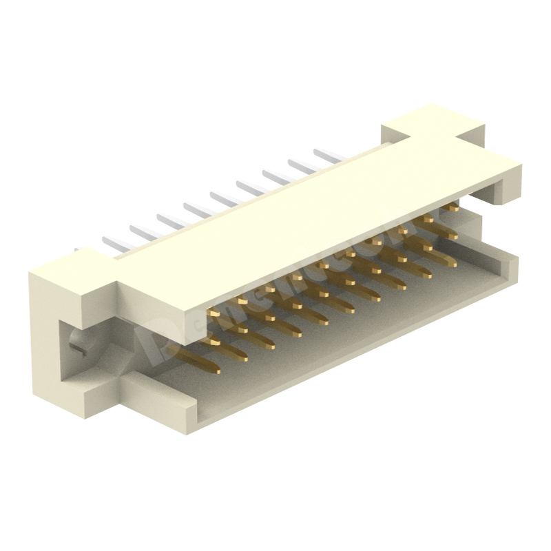 Denentech high quality 2.54mm triple row male straight DIP DIN41612 Connector