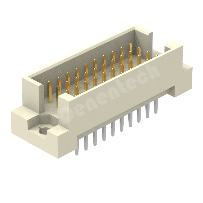 Denentech Professional manufacturer 2.54MM four row male straight DIP DIN41612 connector